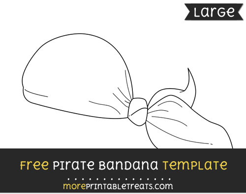 Free Pirate Bandana Template - Large