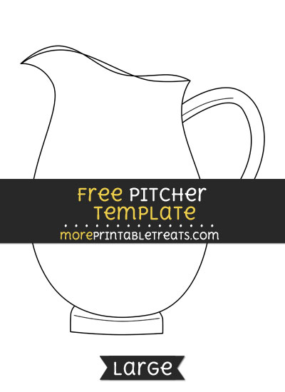 Free Pitcher Template - Large