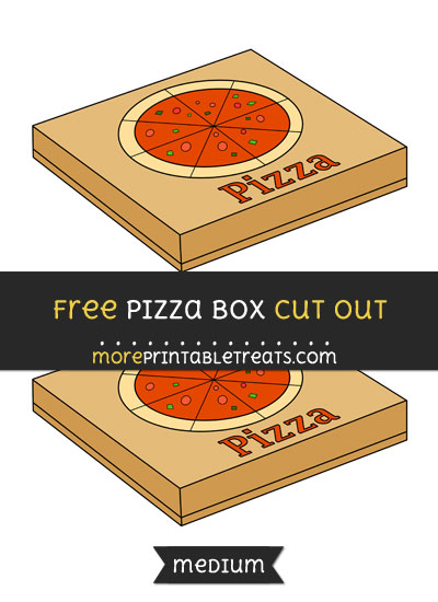 Free Pizza Box Cut Out - Medium Size Printable