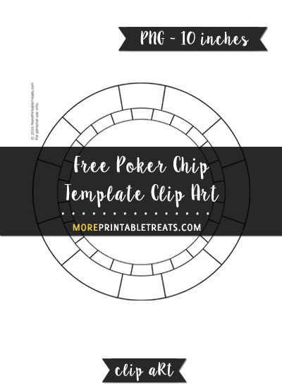 Free Poker Chip Template - Clipart