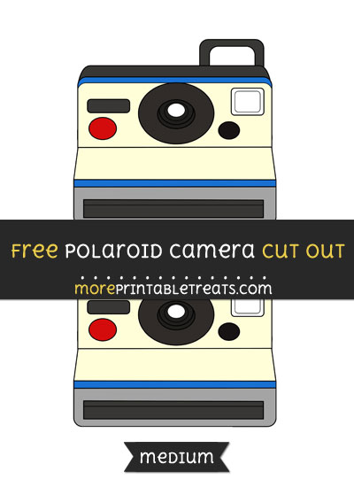 Free Polaroid Camera Cut Out - Medium Size Printable