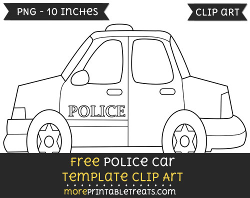 Free Police Car Template - Clipart