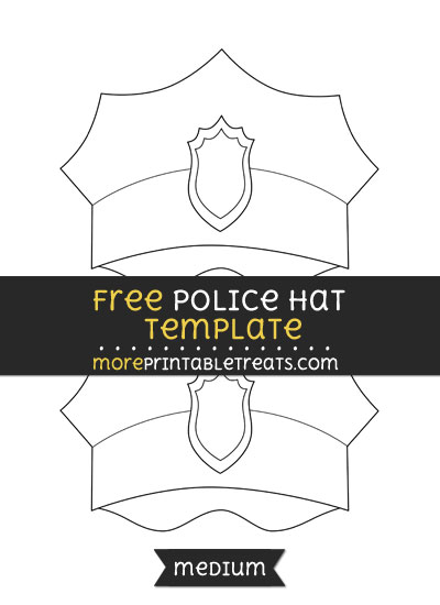 Free Police Hat Template - Medium