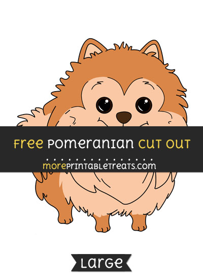 Free Pomeranian Cut Out - Large size printable