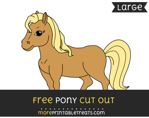 Free Pony Cut Out - Large size printable