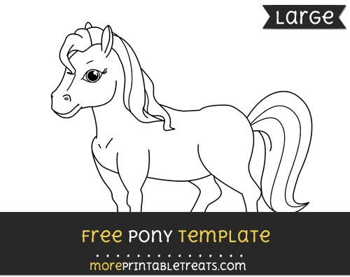 Free Pony Template - Large