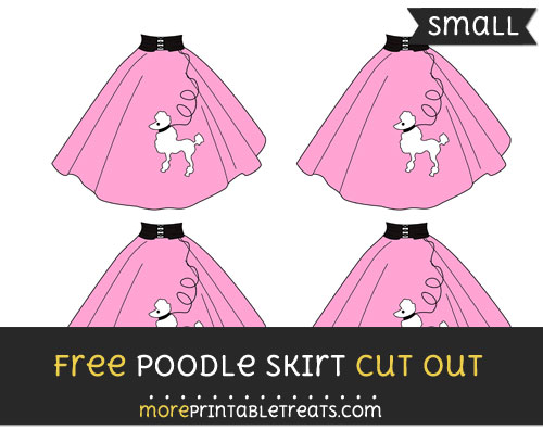Free Poodle Skirt Cut Out - Small Size Printable
