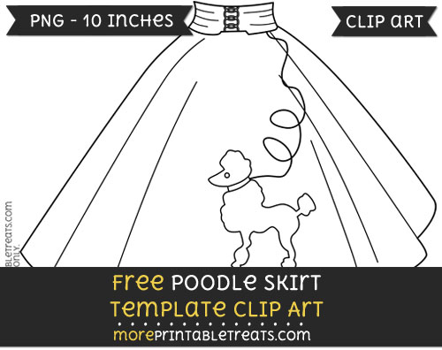 Free Poodle Skirt Template - Clipart
