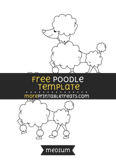 Free Poodle Template - Medium