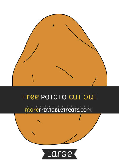 Free Potato Cut Out - Large size printable