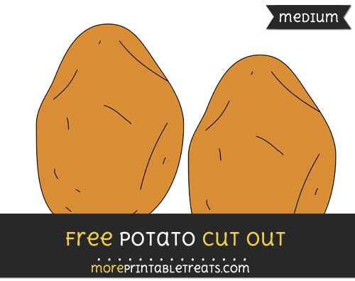 Free Potato Cut Out - Medium Size Printable