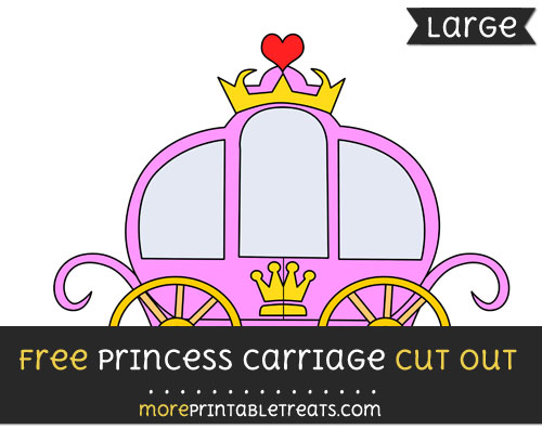 Free Princess Carriage Cut Out - Large size printable