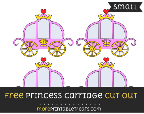 Free Princess Carriage Cut Out - Small Size Printable