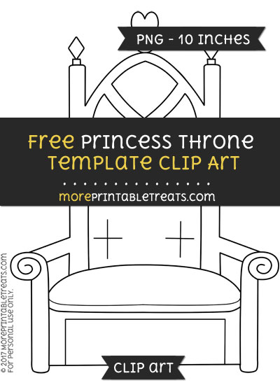 Free Princess Throne Template - Clipart