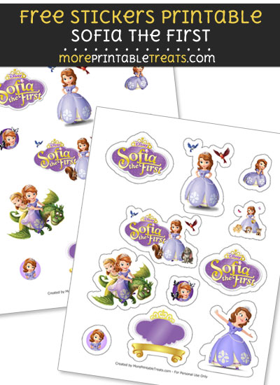 FREE Sofia the First Stickers Printable to Print at Home