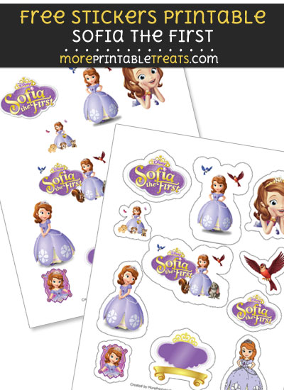 FREE Sofia the First Stickers Printable to Print at Home