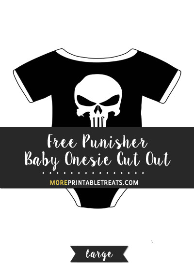 Free Punisher Baby Onesie Cut Out - Large