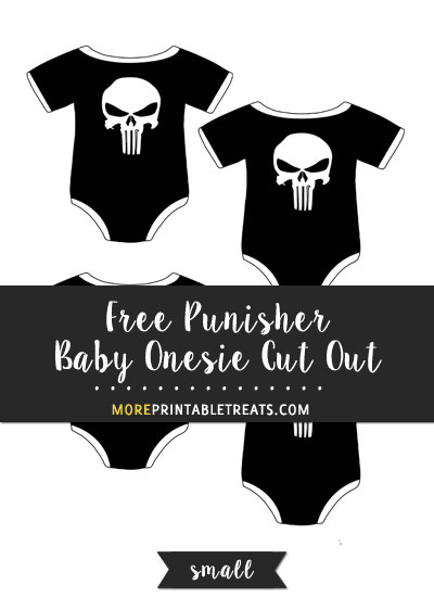 Free Punisher Baby Onesie Cut Out - Small
