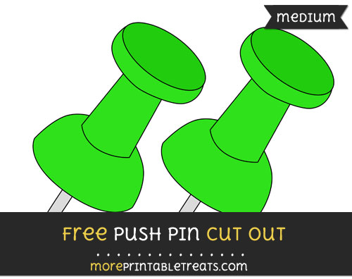 Free Push Pin Cut Out - Medium Size Printable