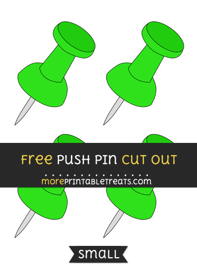 Free Push Pin Cut Out - Small Size Printable