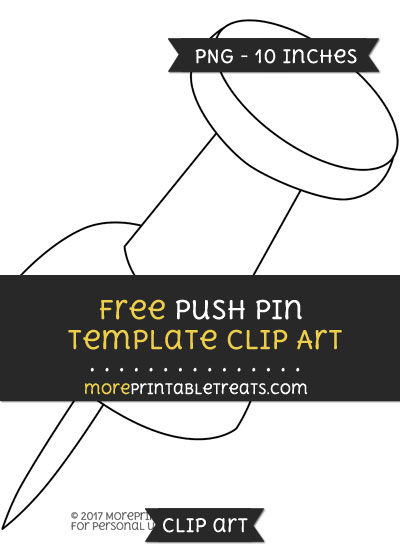 Free Push Pin Template - Clipart