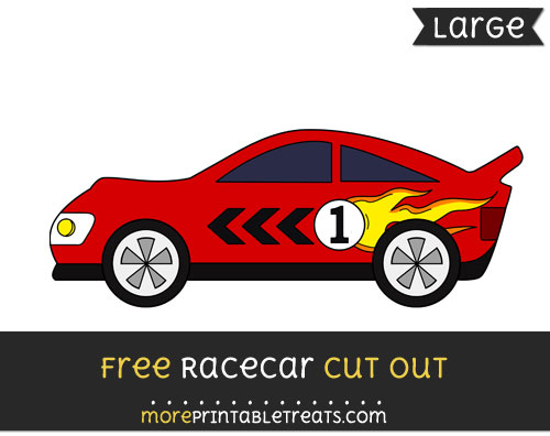 Free Racecar Cut Out - Large size printable