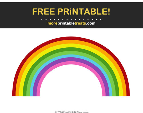 Free Printable Rainbow Cut Out