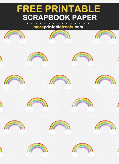 Rainbow Scrapbook Paper