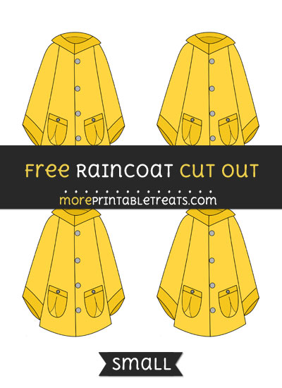 Free Raincoat Cut Out - Small Size Printable