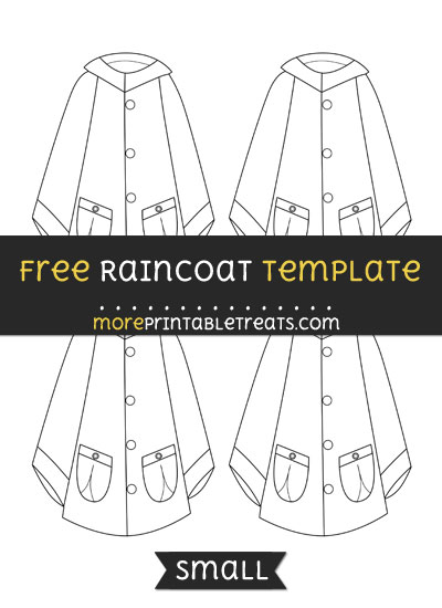 Free Raincoat Template - Small