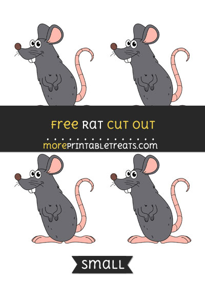 Free Rat Cut Out - Small Size Printable