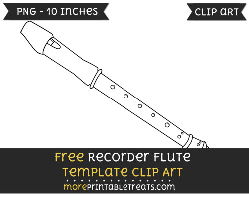 Free Recorder Template - Clipart