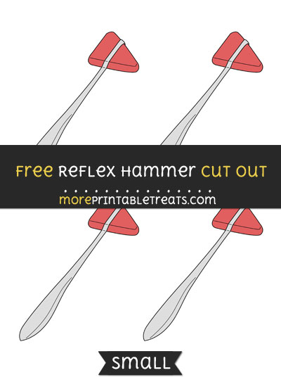 Free Reflex Hammer Cut Out - Small Size Printable