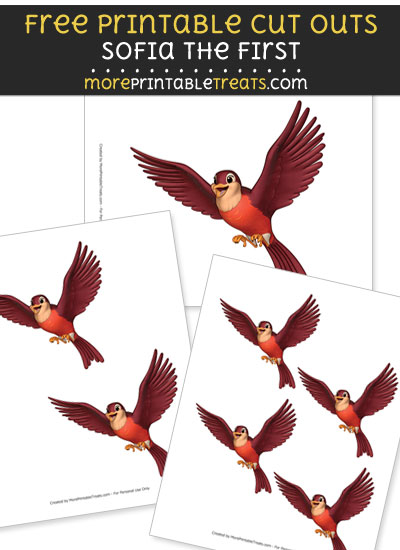 Free Robin from Sofia the First Cut Outs - Printable - Sofia the First
