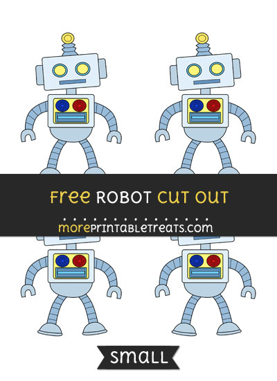 Free Robot Cut Out - Small Size Printable
