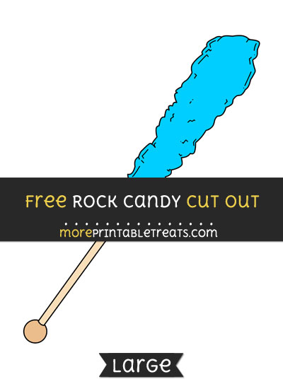 Free Rock Candy Cut Out - Large size printable