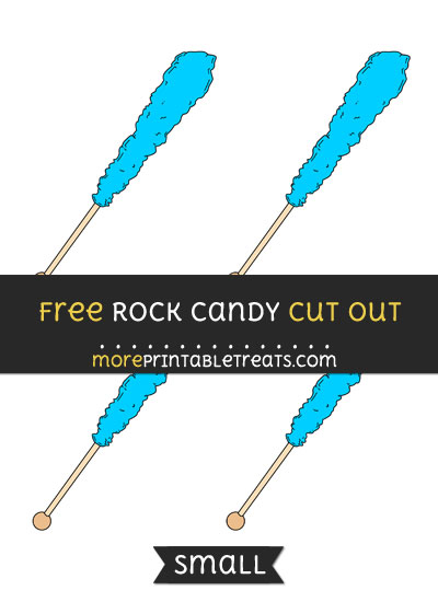 Free Rock Candy Cut Out - Small Size Printable