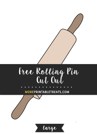 Free Rolling Pin Cut Out - Large
