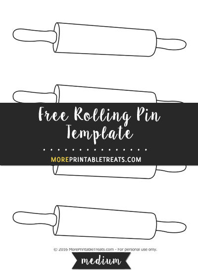 Free Rolling Pin Template - Medium