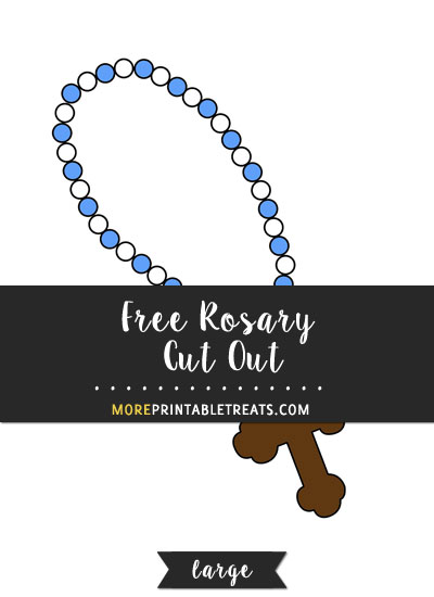 Free Rosary Cut Out - Large