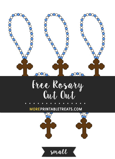 Free Rosary Cut Out - Small