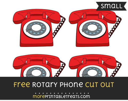 Free Rotary Phone Cut Out - Small Size Printable