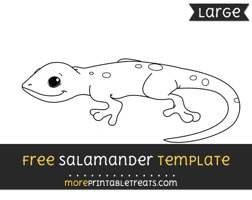 Free Salamander Template - Large