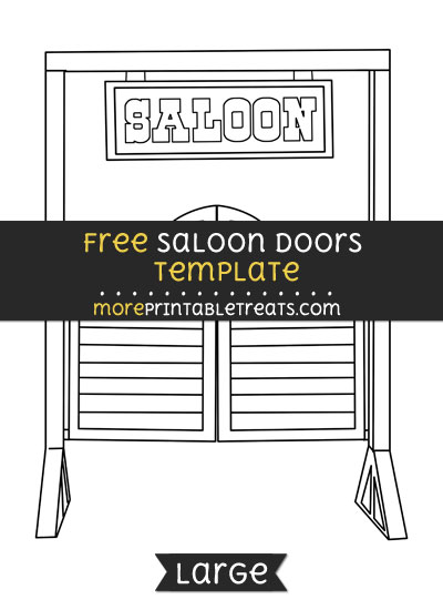 Free Saloon Doors Template - Large