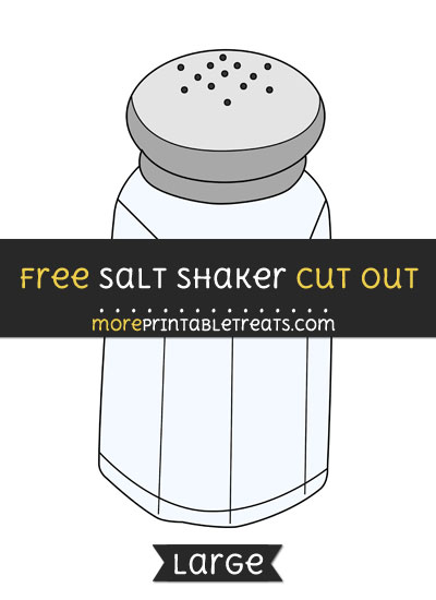 Free Salt Shaker Cut Out - Large size printable