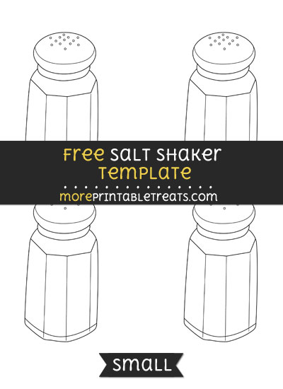 Free Salt Shaker Template - Small