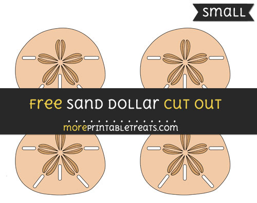 Free Sand Dollar Cut Out - Small Size Printable
