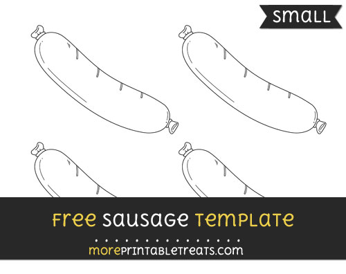 Free Sausage Template - Small