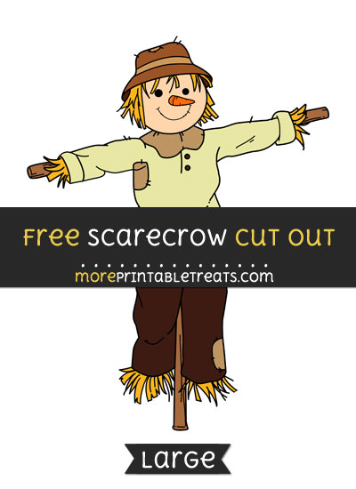 Free Scarecrow Cut Out - Large size printable