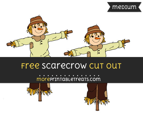 Free Scarecrow Cut Out - Medium Size Printable